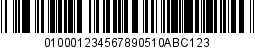 Mobile coupon barcodes in GS1 Databar Non Stacked format